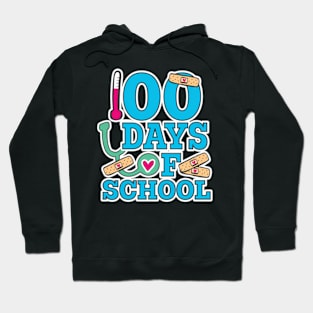 Hap100th Day Of School For Nurses Hoodie